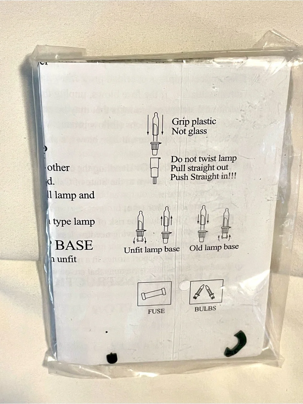 Christmas Light Strand Fuses & Replacement Bulbs -Various Parts -SEALED Package